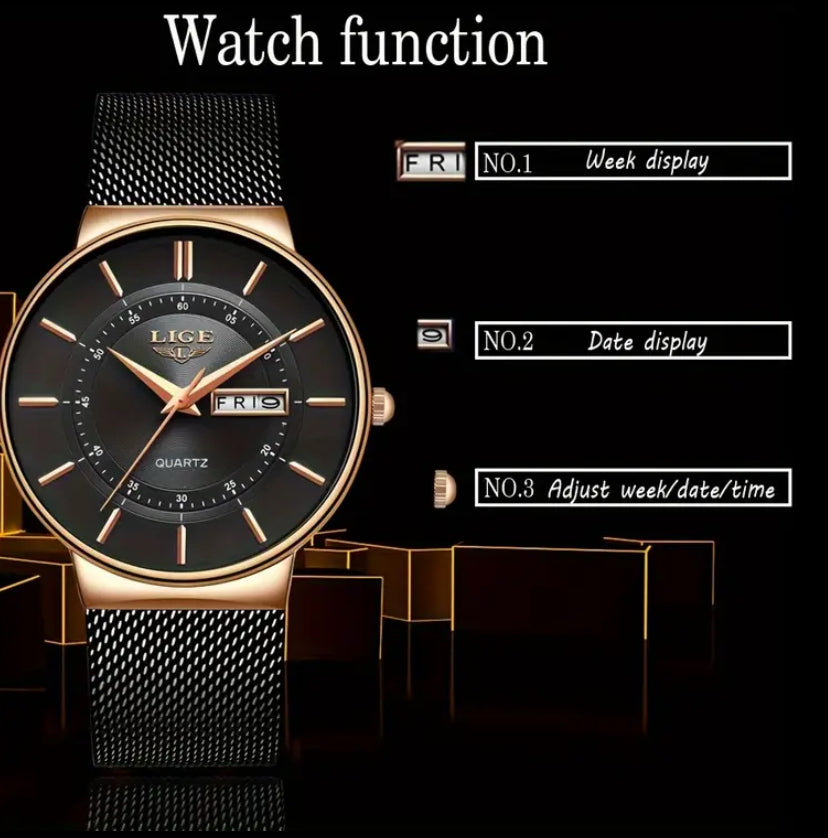 LIGE Women's Fashion Watch