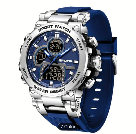 SANDA Trendy high-end fashionable versatile Men's watch